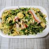 とももの作ってみた!投稿(【豆苗のふわ玉にんにく炒め】お肉なしでも大満足♪)