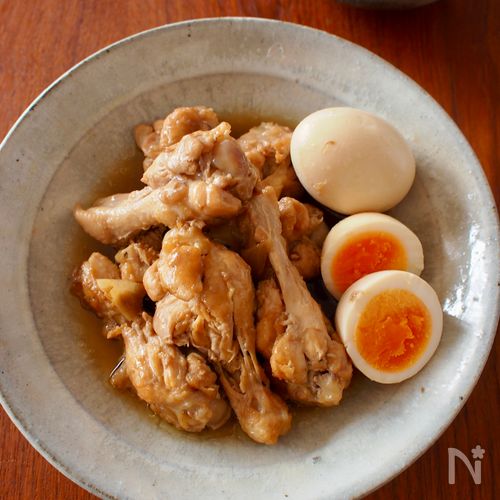 【鶏手羽元と卵の甘酢煮】ほろっとやわらか、コクうまおかず♪