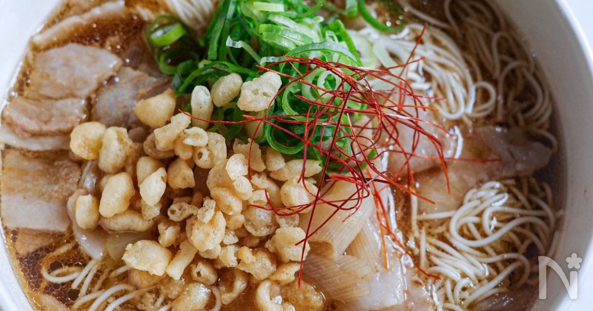 絶品！甘辛ネギ豚そうめん【＃素麺アレンジ #簡単レシピ 】