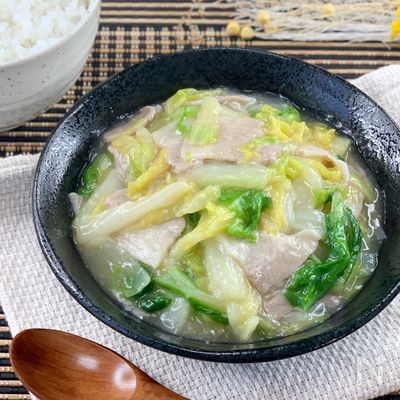 *冬ぽかおかず*豚バラ白菜のとろみ中華炒め《白菜消費にも◎》