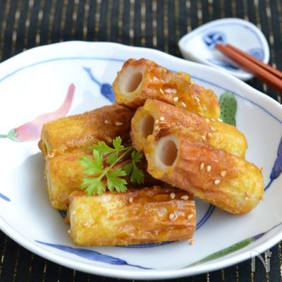 カレー竹輪の揚げ焼き【作り置き】