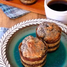 ホットケーキミックスで簡単!黒ごま豆腐マフィン