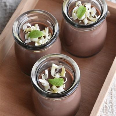 とっても簡単!プルンっと美味しい♡濃厚ココアミルクプリン