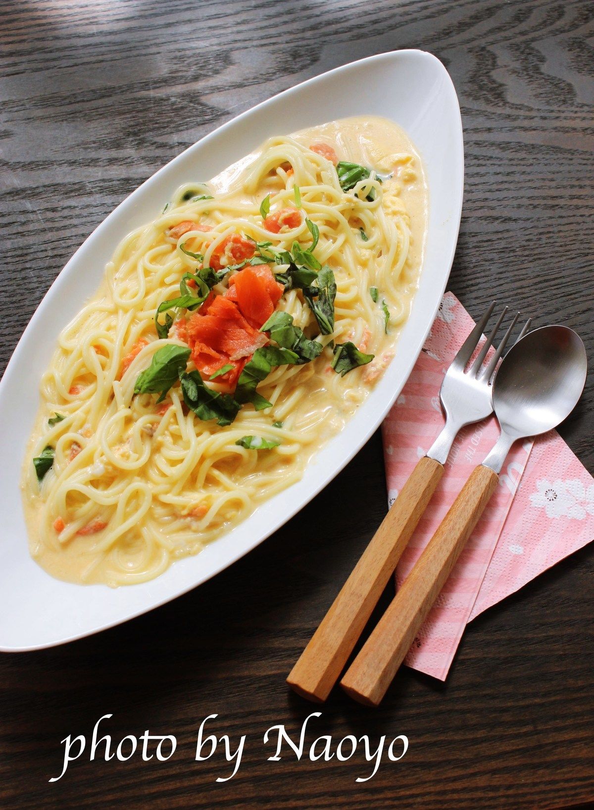 ５分で完成 糖質０麺のサーモンクリームパスタ レシピサイト Nadia ナディア プロの料理家のおいしいレシピ