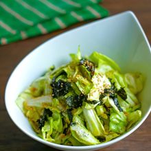 春きゃべつのやみつき海苔サラダ・もりもり食べれちゃう！