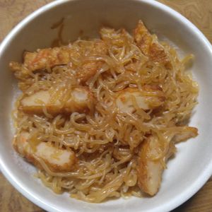 ももの作ってみた!投稿(糸こんにゃくとさつま揚げの旨辛炒め【作り置き】)