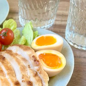 のりのり🐾🎀🤍の作ってみた!投稿(『ラーメン屋さんのとろ〜り半熟煮卵』)