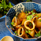 電子レンジでうま味下処理簡単♪烏賊と大根のコク旨味煮