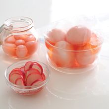 すし酢で簡単♪ピンク色の卵の甘酢漬け★ひな祭り