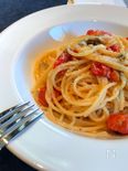 【簡単おいしい！】ミニトマトとケッパーのパスタ