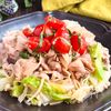 腸活にも♪茹で豚とキャベツの中華トマトダレがけ