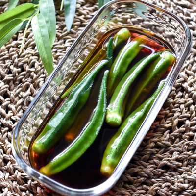 アレンジ自在！オクラの麺つゆ漬け