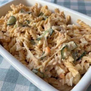 mi♡の作ってみた!投稿(玉子とツナマヨのとろとろこってりマカロニサラダ😘🥗)