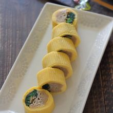 そばとほうれん草の彩卵焼き