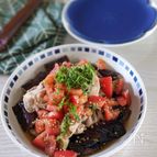 【ナスとトマトの豚しゃぶサラダ】夏の定番！もりもり食べよう。