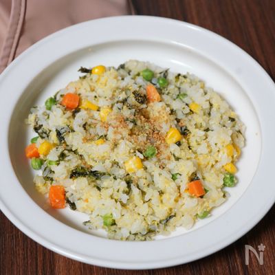 【1歳】レンチンで　のりチャーハン【幼児食・取り分けごはん】