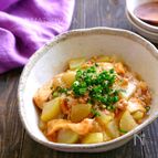 めんつゆで簡単！大根とお揚げとねぎのそぼろ煮