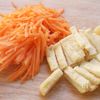 【冷凍作り置き】レンチン！ にんじんと油揚げのナムルの下準備