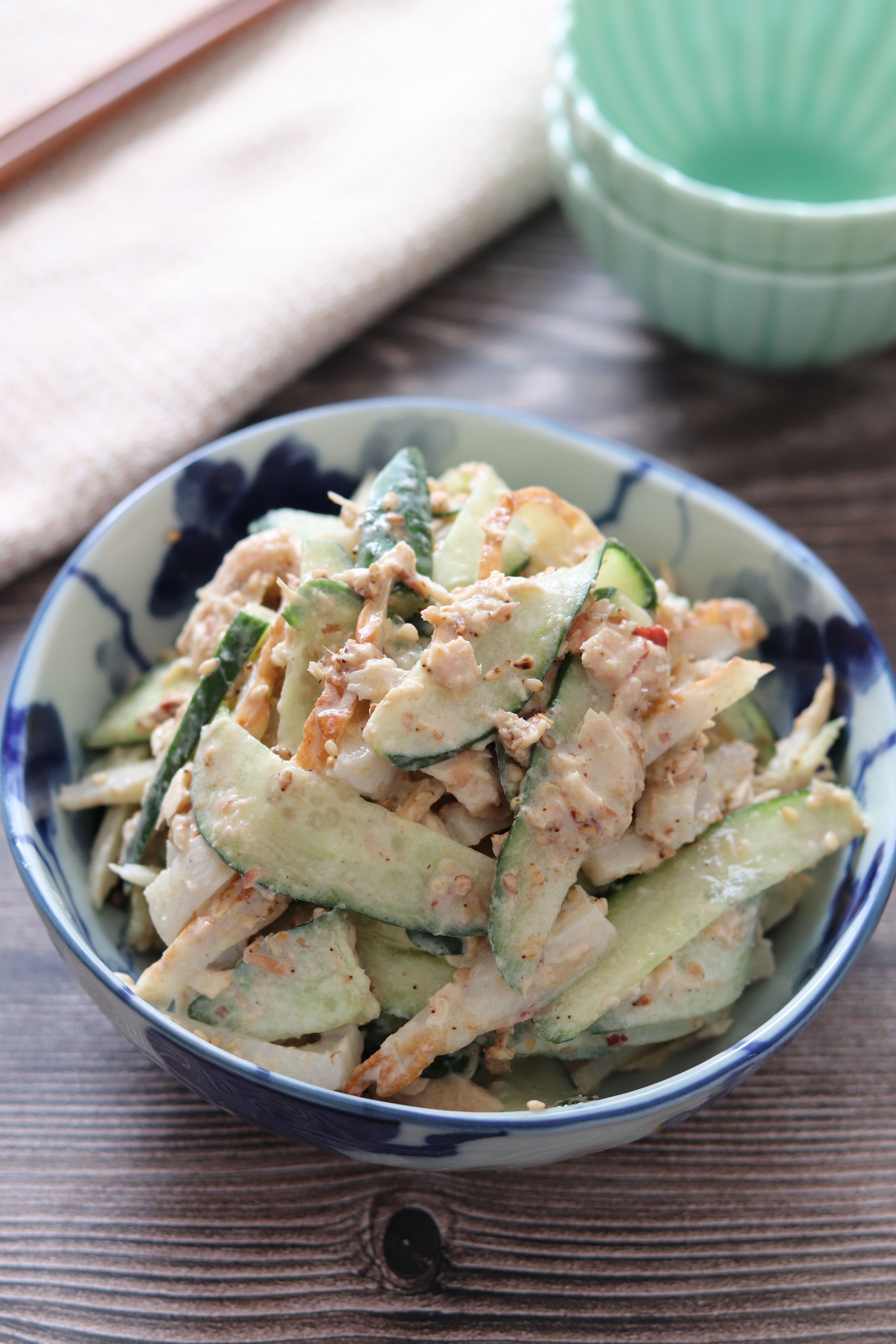 きゅうりとちくわの和風ツナマヨサラダ】混ぜるだけで超簡単