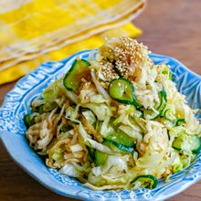 作り置きにも！切り干し大根とキャベツときゅうりのごま旨サラダ