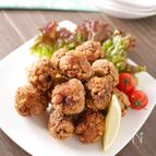 豚こましかなくても！まんまる唐揚げ✽漬け込み時間・包丁いらず