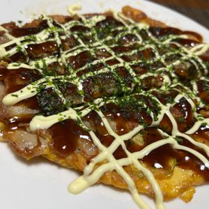 ぽちゃこの作ってみた!投稿(☆いっぺん食べたらやめられない☆🤩☆夜店のとん平焼き☆🍺)