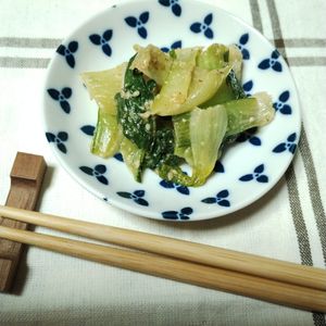 M＊Pの作ってみた!投稿(コク旨♪チンゲン菜のごま味噌和え【作り置き】)