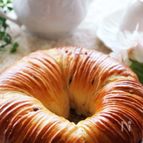 ホームベーカリーで作る♡紅茶とカスタードのウールロールパン