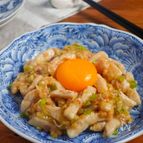 鶏むねで作る 味噌ユッケ