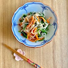 三色野菜で作るガーリックナムル