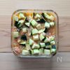 レンジで簡単♪少ない調味料でできる麻婆ズッキーニの工程1
