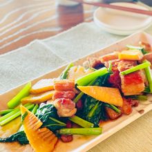 【筍の水煮と豚肉のオイスター炒め】筍屋さんのまかないレシピ♪