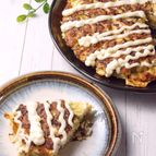 チーズ明太で♪ふわふわお好み焼き風
