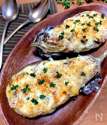 トロっととろけるほくほく緑ナスグラタン