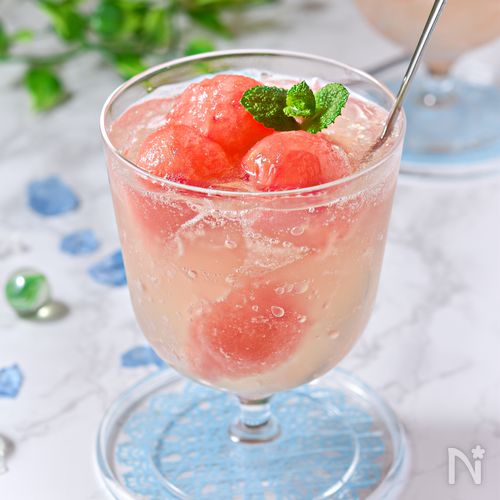 【スイカの塩サイダーゼリー】爽やかシュワっと最強夏スイーツ