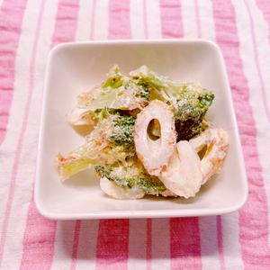 ビートの作ってみた!投稿(【材料2つ】昆布茶が隠し味♡ブロッコリーと竹輪のマヨサラダ♡)
