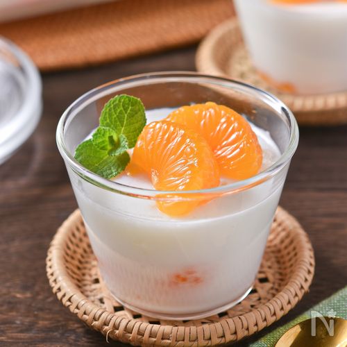 みかん缶の牛乳寒天|懐かしい給食の味!夏の簡単デザート