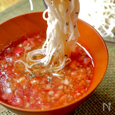 子供 大人もペロリ 飽きないトマトそうめん By ひろさんきっちん レシピサイト Nadia ナディア プロの料理家のおいしいレシピ
