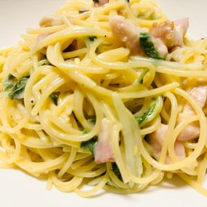 なおの作ってみた!投稿(【きのこのクリームパスタ】白だしで絶品／ワンパンで簡単！)