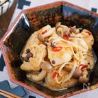 旨味ましまし♪『たっぷりきのことむね肉の焼き南蛮漬け』