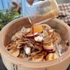 蒸して簡単【クリームチーズ×さつま蓮根】の工程3