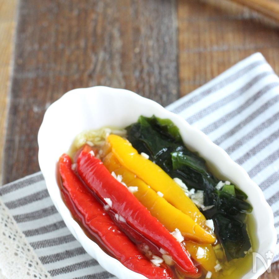 わかめとパプリカのオイル漬け by シニア野菜ソムリエ立原瑞穂 レシピサイト Nadia ナディア プロの料理家のおいしいレシピ