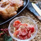やみつきの美味しさ♡ミニトマトの洋風クリームチーズ和え