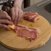 【揚げない】サクほく♡かぼちゃのチーズ肉巻きフライの工程1