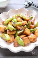 ご飯進む!【厚揚げと万願寺とうがらしの味噌炒め】腸活レシピ