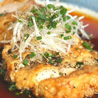チキン南蛮  香味だれ（動画あり）
