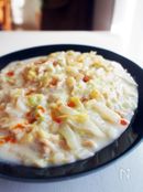 白だし×豆乳で、白菜クリーム煮