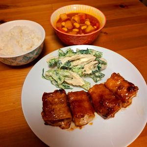 まろみの作ってみた!投稿(【とろぷる食感】豚巻き厚揚げ角煮風)