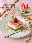 ひな祭りに！菱餅カラーの牛乳寒天