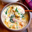 【ほうれん草とベーコンのお豆腐リゾット】ヘルシー☆グラタン風